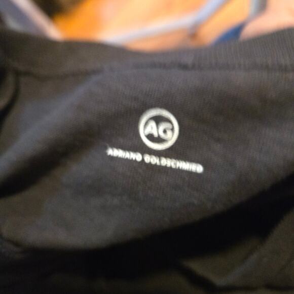 AG Adriano Goldschmied Black Ted T-Shirt Size Medium - Picture 3 of 10